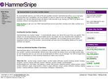 Tablet Screenshot of hammersnipe.auctionstealer.com